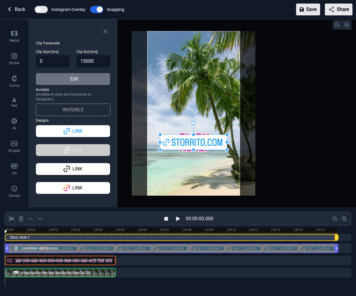 Step 5 — The Invisible option in the sidebar