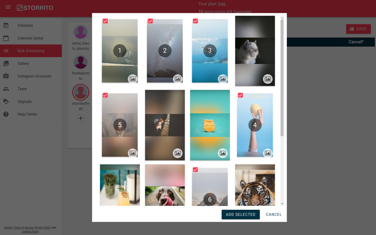 Selecting Multiple Posts