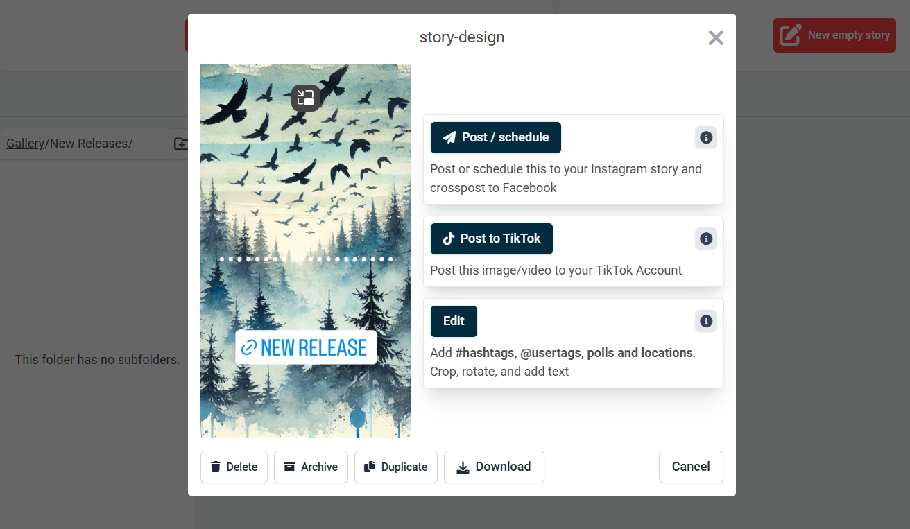 Manage Gallery Assets
