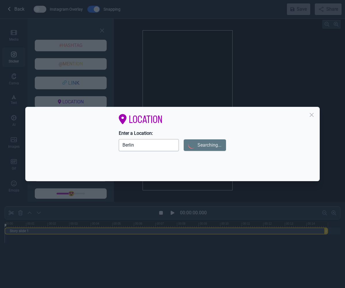Step 3 — Search for a location
