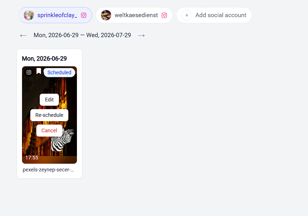 Cancel a Scheduled Post