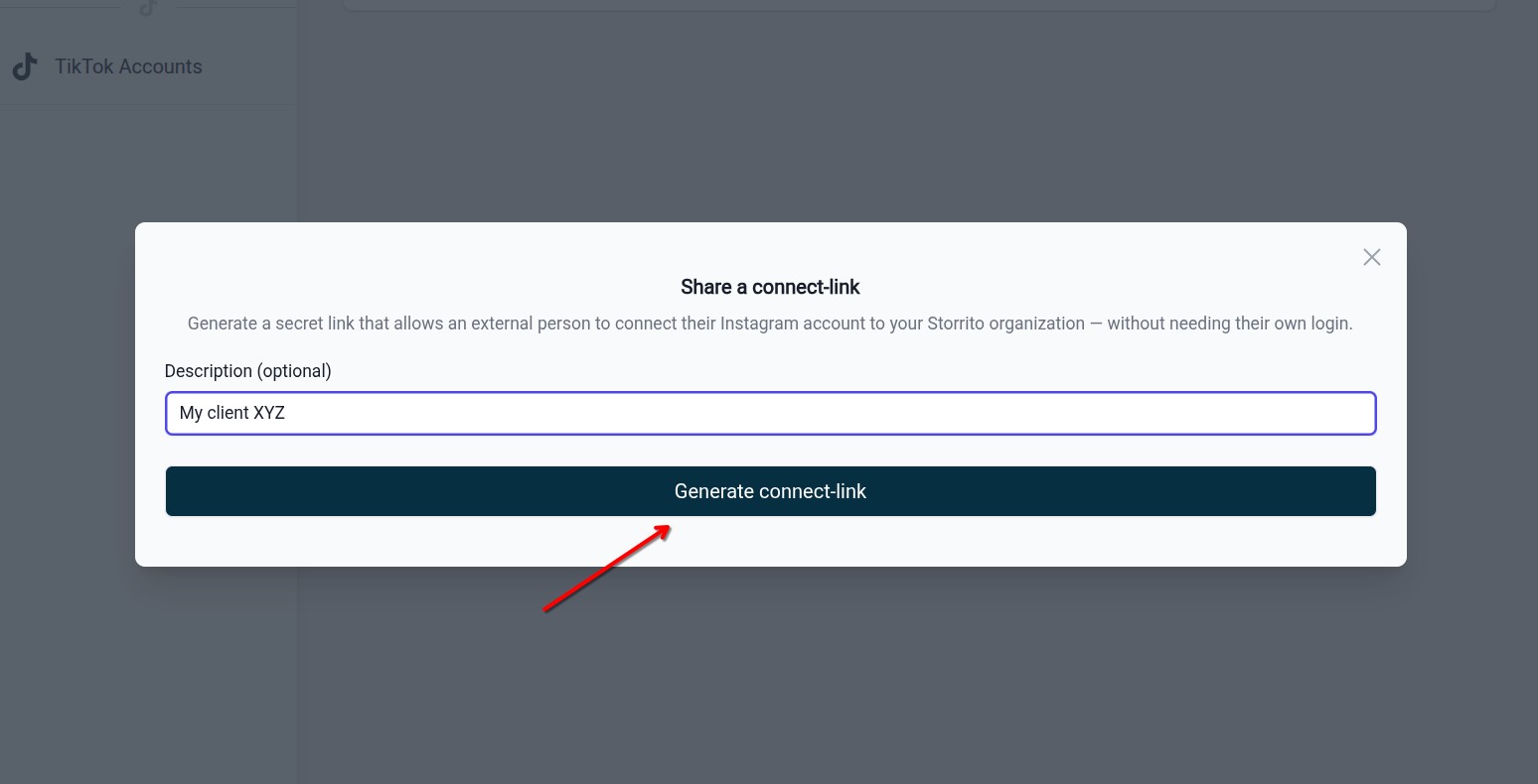 generate connect link