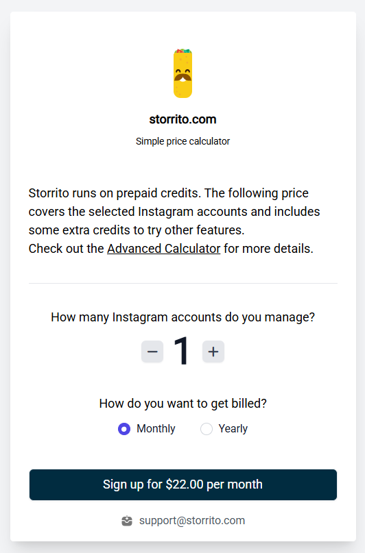 Suggested Pricing Plan